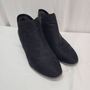 Life Stride Size 11 Wide Black Blake Ankle Booties Zip Comfort